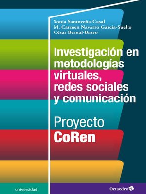 cover image of Investigación en metodologías virtuales, redes sociales y comunicación
